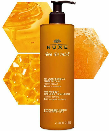 Nuxe Reve de Miel Душ Гел с Мед Хидратиращ 400ml