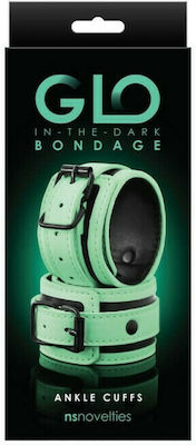 Ns Novelties GLO Bondage Ankle Cuff Green Green