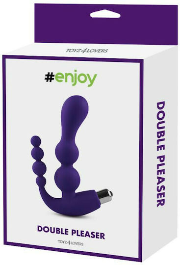 Toyz4lovers Double Pleaser Vibrating Stimulator Двойна Вибратор 15.5см Лилаво