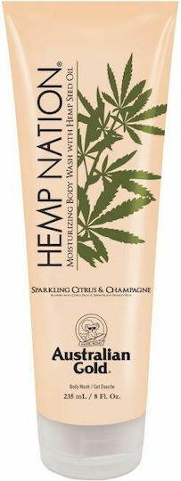 Australian Gold Hemp Nation Sparkling Citrus & Champagne Bubble Bath with Glycerin & Citrus Scent 235ml