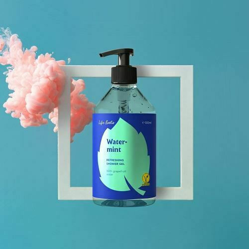 Life Roots Gel de Duș Watermint Revigorant cu Glicerină și Miros de Mentă 500ml