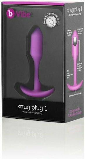 b-Vibe Snug Plug 1 Анална тапа Pink 8.6см