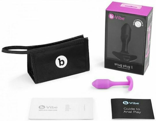 b-Vibe Snug Plug 1 Анална тапа Pink 8.6см