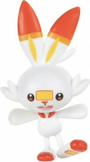 Jazwares Miniature Toy Scorbunny Pokemon for 5+ Years Old