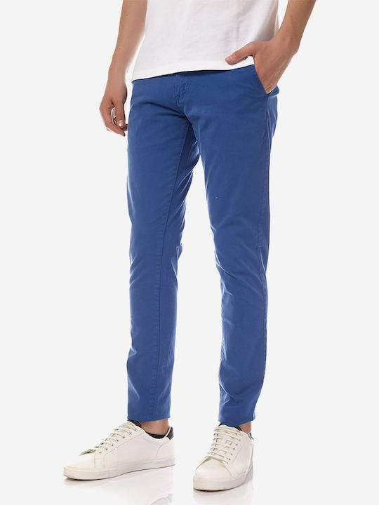 Παντελόνι Chino Ελαστικό σε Slim Εφαρμογή Μπλε