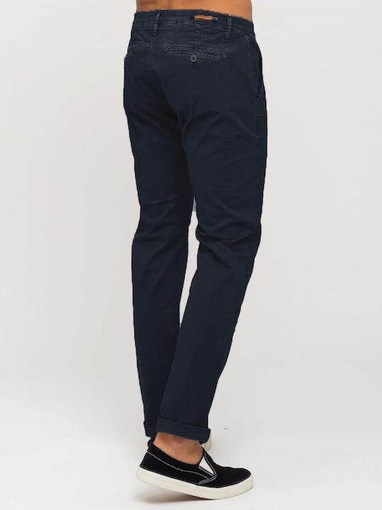 Staff Men's Trousers Chino Elastic in Slim Fit Navy Blue