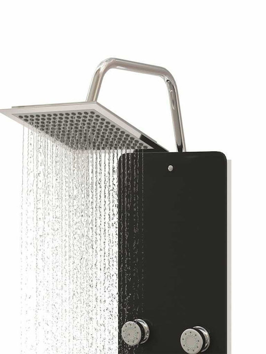 vidaXL Shower Column 130cm Black