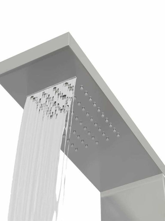 vidaXL Hydromassage Column 114cm Silver