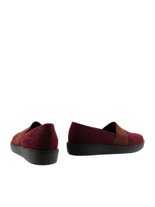 Γυναικεία Slip-On Μπορντό