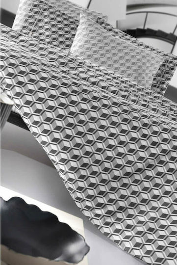 Guy Laroche Monroe Σετ Σεντόνια King Size 270x265εκ. Grafite (4τμχ)