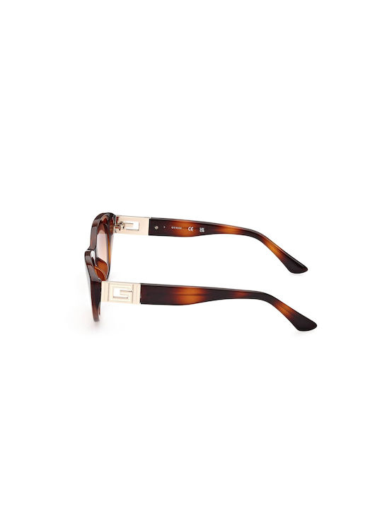 Guess Women's Sunglasses with Brown Tartaruga Metal Frame and Brown Gradient Lens GU7849 53F