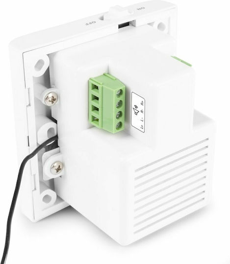 Power Dynamics BTW30 Priză Amplificator fără Cadrul Incorporat 2x15Watt, Bluetooth, FM, USB, Mp3 în culoarea Alb 100VS979 952.480