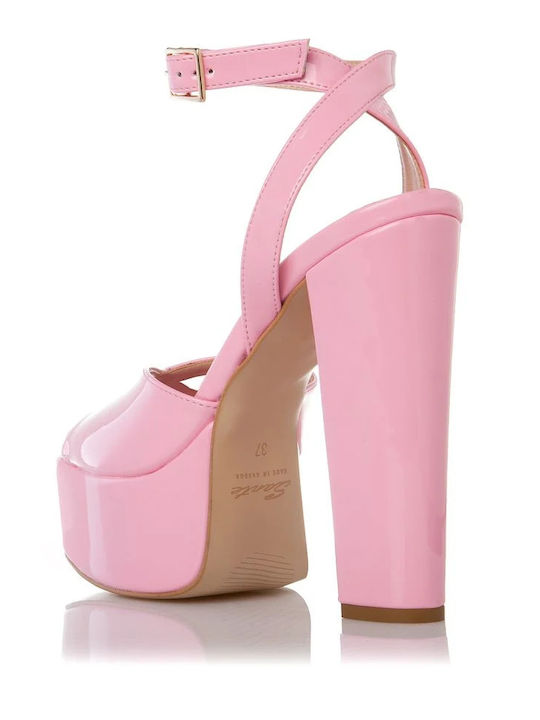 Sandals from Patent Leather Pink
