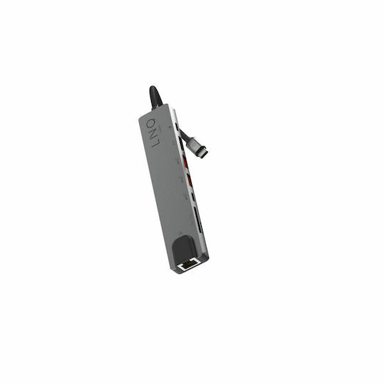 LinQ USB-C Docking Station με HDMI 4K PD Ethernet Μαύρο (LQ48010)
