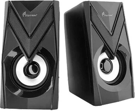 HT-122 Компютърни тонколони 2.0 с мощност 2.5W в Черен цвят