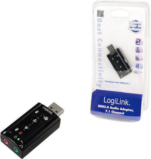 LogiLink Εξωτερική USB Κάρτα Ήχου 7.1 UA0078