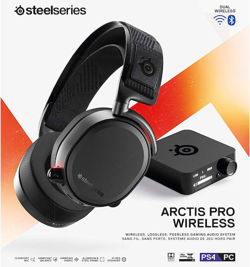 SteelSeries Arctis Pro Wireless Over Ear Gaming Headset με σύνδεση USB