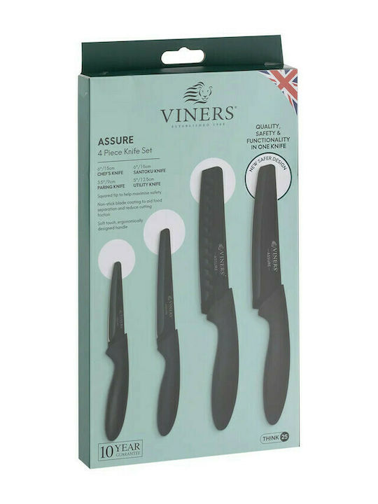 Viners Assure Knife Set from Stainless Steel 4pcs