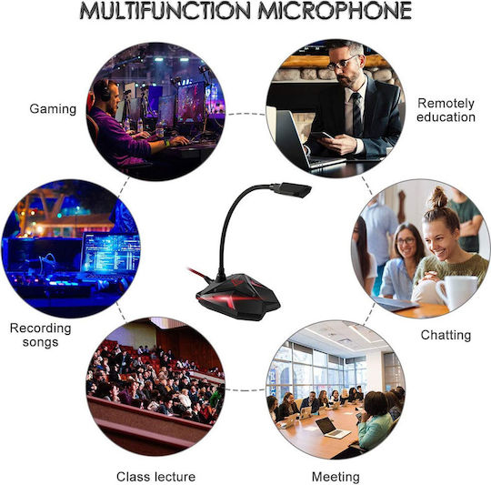 Eivotor Gaming Ustream USB Microfon USB Gooseneck