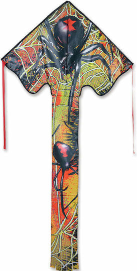 Premier Kites Triangular Kite Large Easy Flyer Spider Fabric with Tail, Twine & Storage Bag 1pcs
