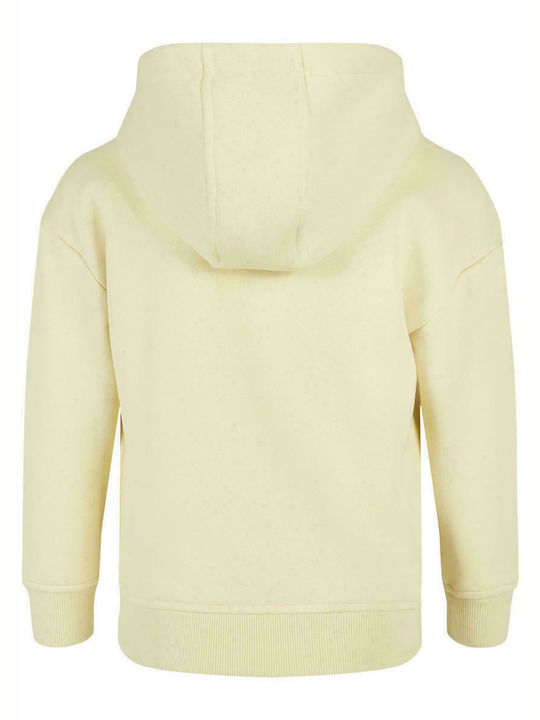 Urban Classics Fleece - Polar Hanorac pentru copii cu glugă Galben