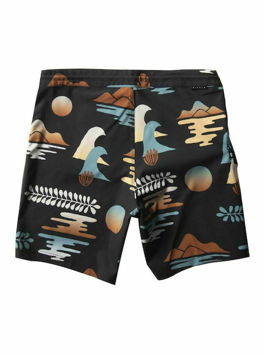 Vissla Men's Swimwear Bermuda Black with Patterns