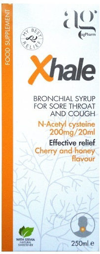 Ag Pharm Xhale Syrup for Productive Cough Gluten-Free Cherry 250ml