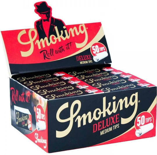 Smoking Τζιβάνες Deluxe 60mm Λευκό 33τμχ