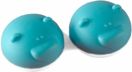 Funny Animals Contact Lens Case Blue Bear