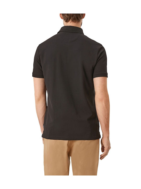 S.Oliver Men's Short Sleeve Blouse Polo Black