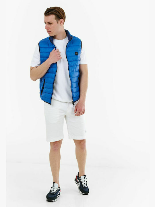 Assn Αμάνικο Μπουφάν Puffer Dark Navy-light Blue