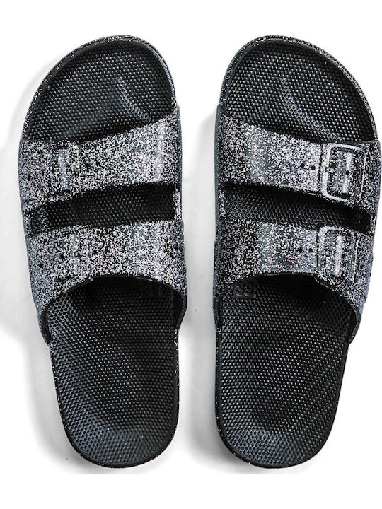 Angie Σαγιονάρες Black Hologram Glitter