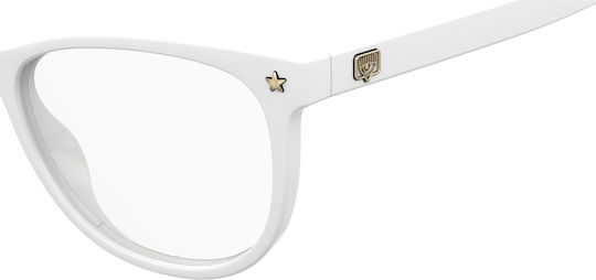 Chiara Ferragni Weiblich Kunststoff Brillenrahmen Weiß CF1016 VK6