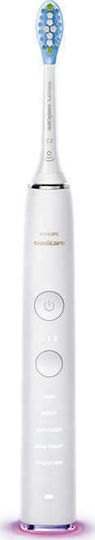 Philips Sonicare DiamondClean 9500 Periuță de dinți electrică cu Senzor de Presiune și Husă de Călătorie Albă