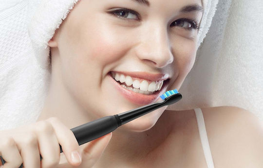 FairyWill FW-2011 Periuță de dinți electrică Cu baterii cu Temporizator Neagră