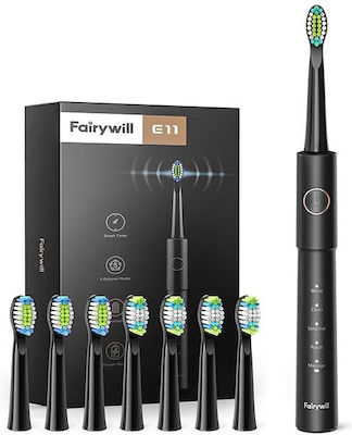 FairyWill FW-E11 Periuță de dinți electrică cu cronometru Black