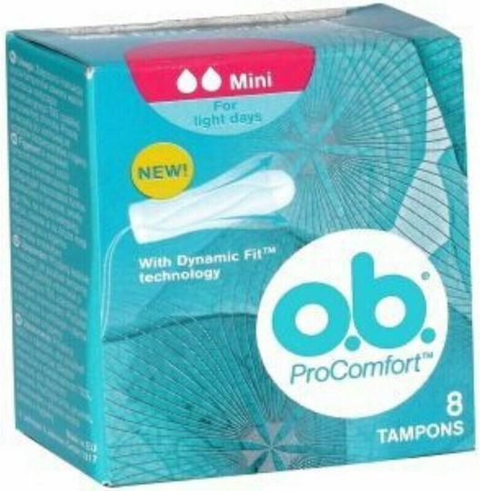 O.B. Ταμπόν ProComfort Dynamic Fit Mini για Ελαφριά Ροή 8τμχ
