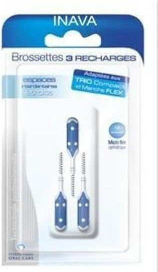 Elgydium Trio Refill Interdental Brush Refills 0.4mm Blue 3pcs