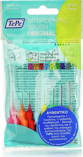 TePe Original Μεσοδόντια Βουρτσάκια Mixed 8τμχ