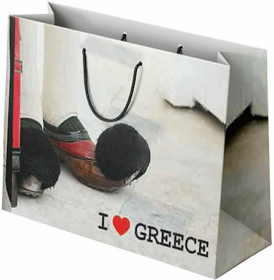 Next Χάρτινη Τσάντα I Love Greece 24x23x10cm