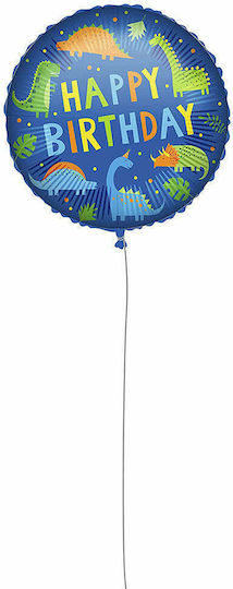 Balloon Foil Round Blue 46cm