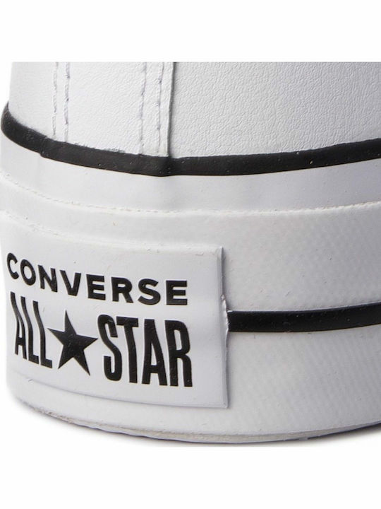 Chuck Taylor All Star Lift Clean Low Top Flatforms Sneakers White / Black