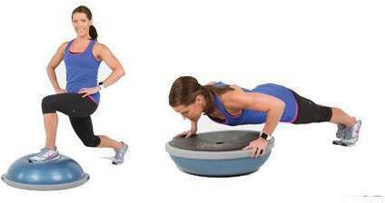 Bosu Pro Balance Trainer Balance Ball Black x65x25.4cm with Diameter 65cm
