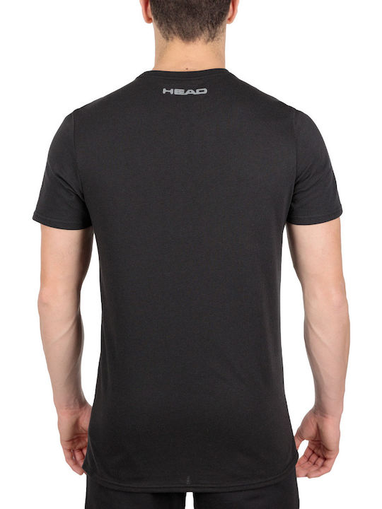 Head Colin Herren Sport T-Shirt Kurzarm Schwarz