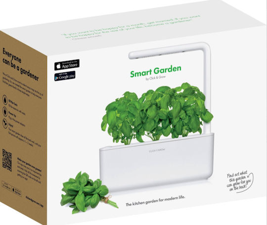 Click and Grow The Smart Garden 3 Self-watering Planter Box Plastic Beige 32x13.5x23cm.
