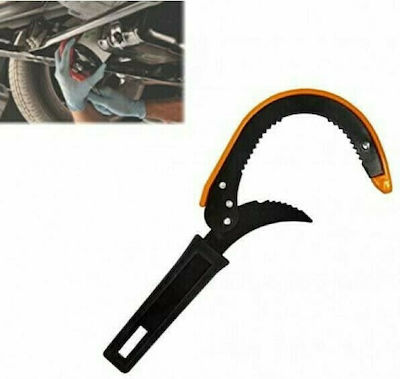 Miscellaneous Keys Universal Toothed Oil Filter Wrench Black Orange