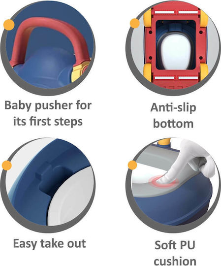 Bebe Stars Car Potty Car with Lid Blue