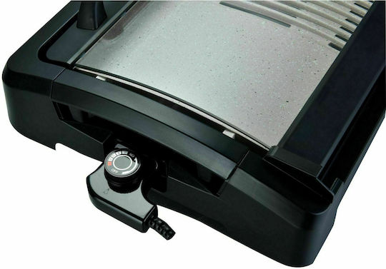 Singer Vita Tabletop Electric Grill Ribbed Plate 2000W with Lid and Adjustable Thermostat 37cmx30cmcm