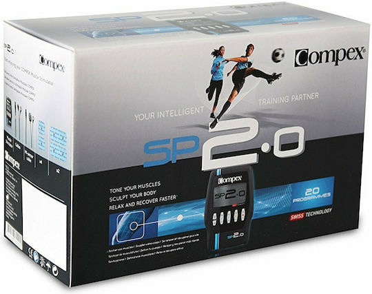 Compex SP 2.0 TENS Φορητή Συσκευή Παθητικής Γυμναστικής για Όλο το Σώμα