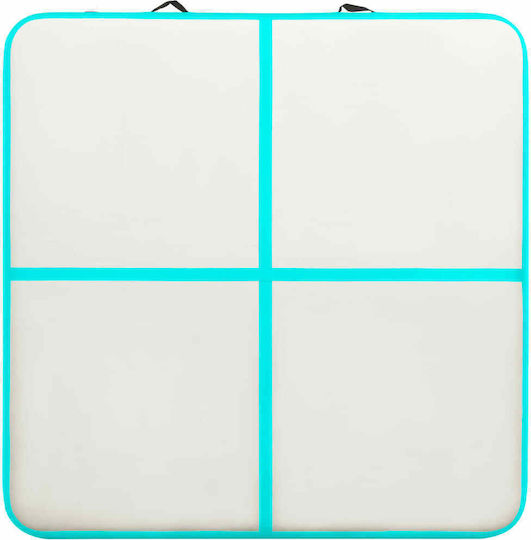 vidaXL AirTrack Exercise Mat Artistic Gymnastics Green (200x200x20cm)